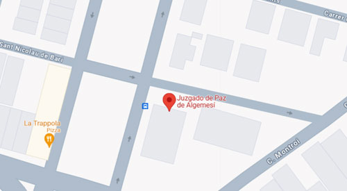 localizar registro civil y juzgado de paz de Algemesí Valencia