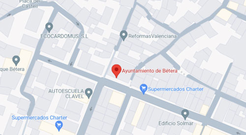 localizar registro civil y juzgado de paz de Bétera Valencia
