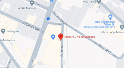 Registro Civil de Manises Valencia