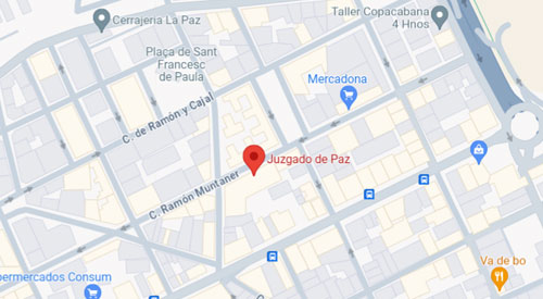 localizar registro civil y juzgado de paz de Xirivella Valencia